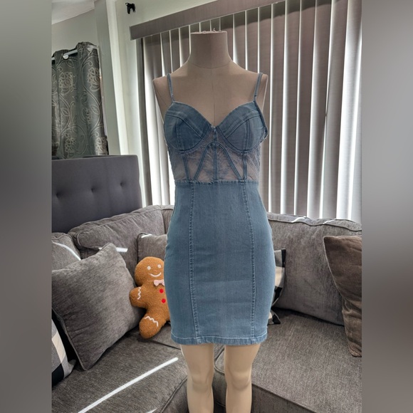 🌸AMTIOUS envy me denim dress ✨ - Picture 3 of 9